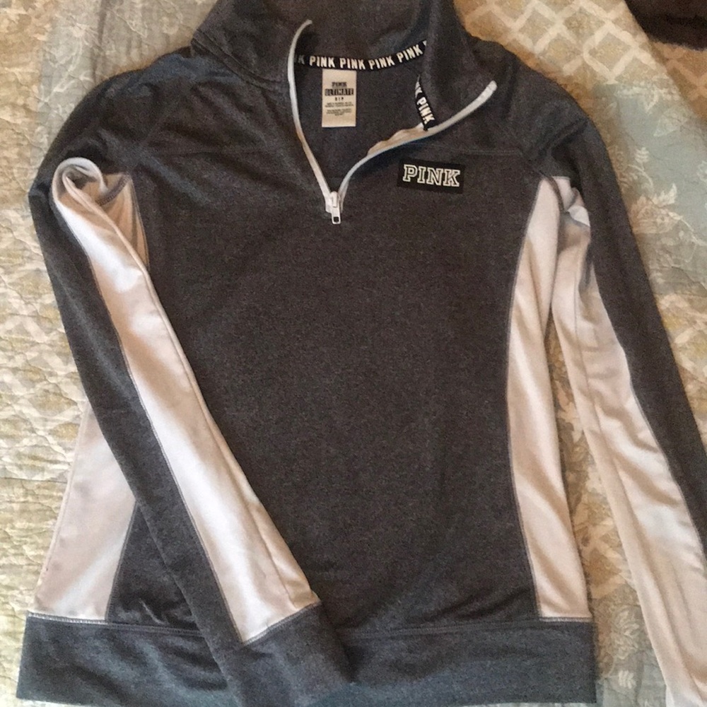 Pink quarter zip